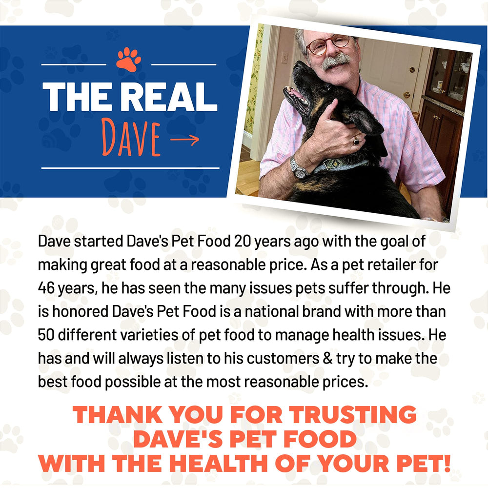 Dave's Pet Food Bland Diet ingredients-closeup-9 emphasizes simple chicken and rice in the formula.