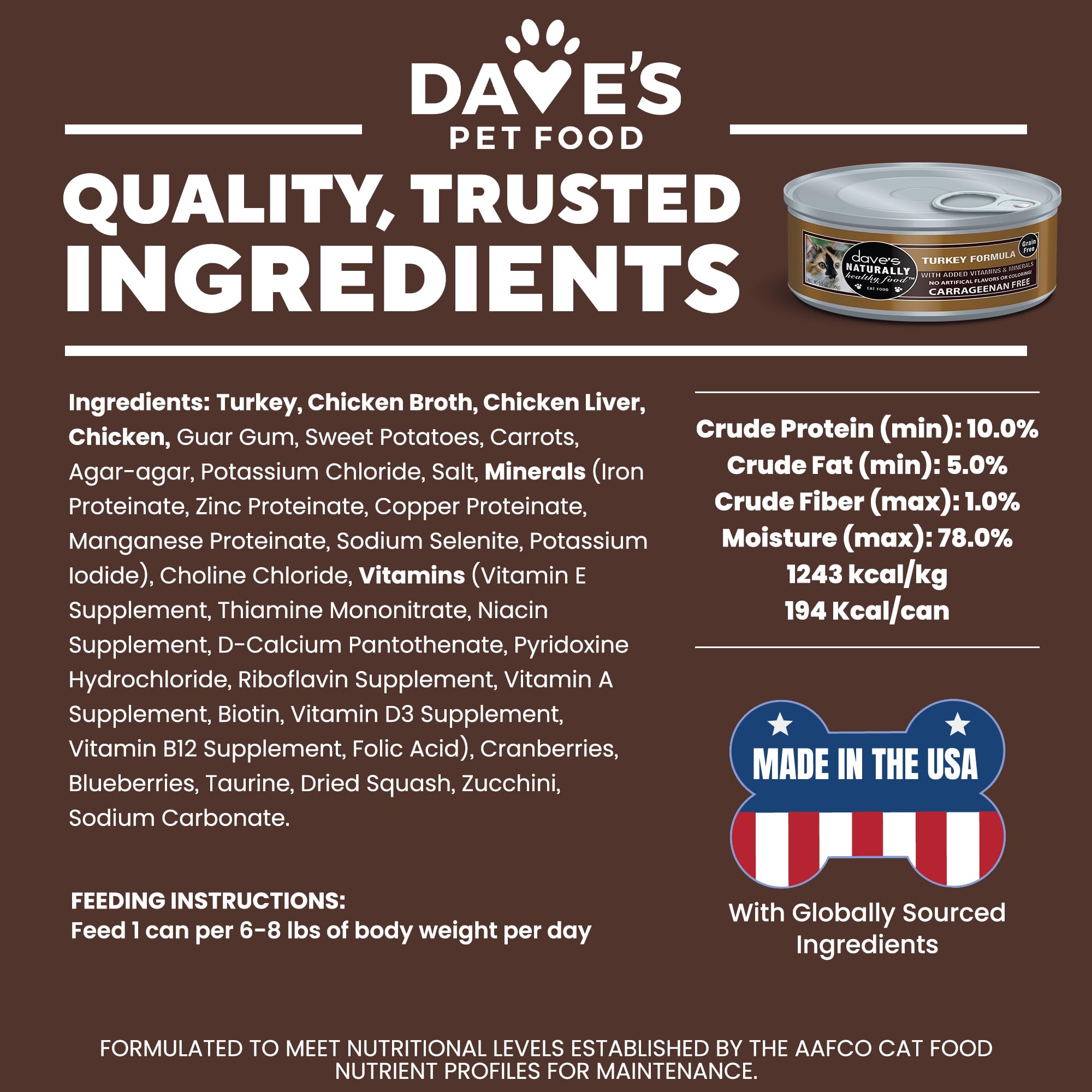 Dave's Pet Food carrageenan-free formula close-up, highlighting clean ingredients.