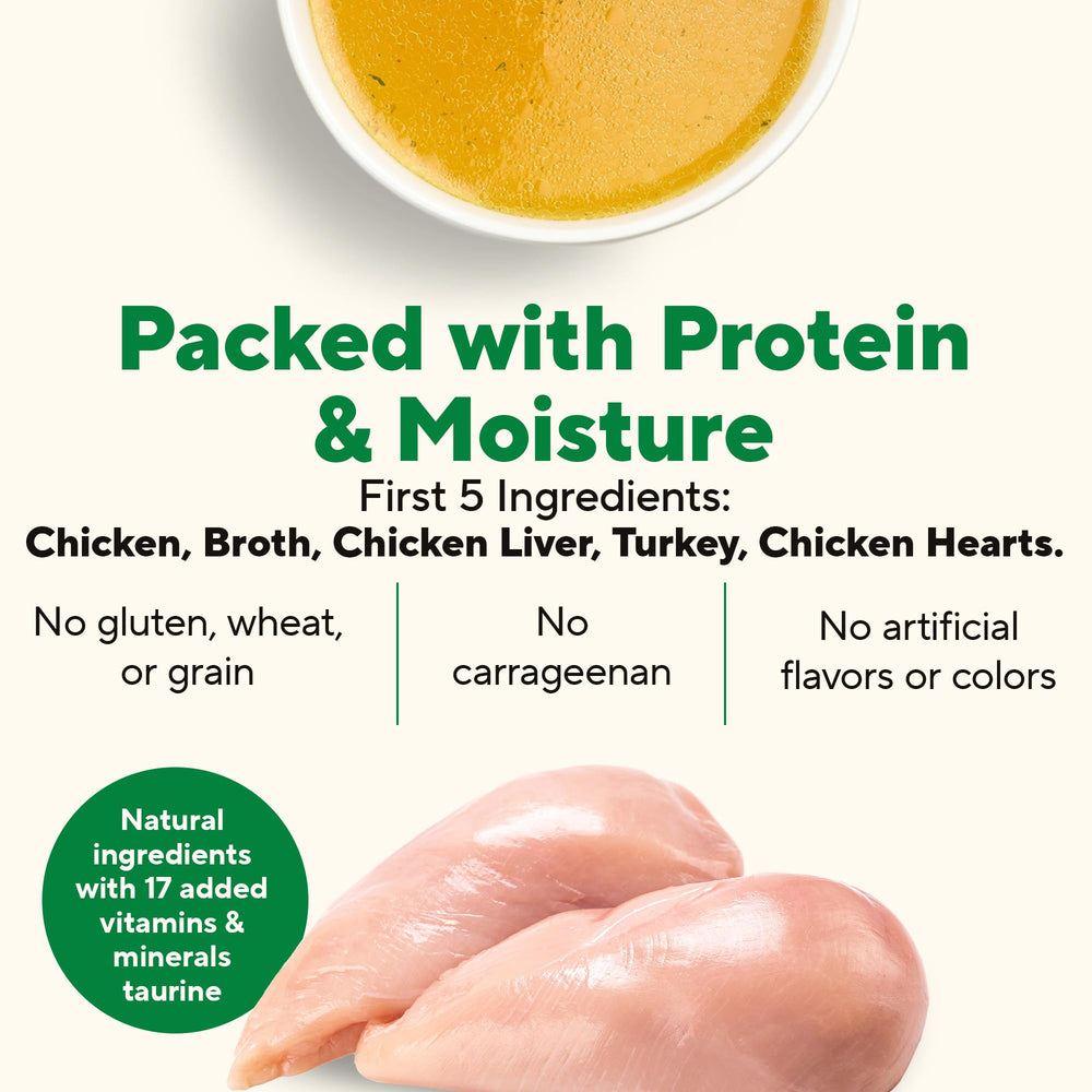 Dave's Pet Food grain-free wet cat food bowl ready-to-serve nutrition image.