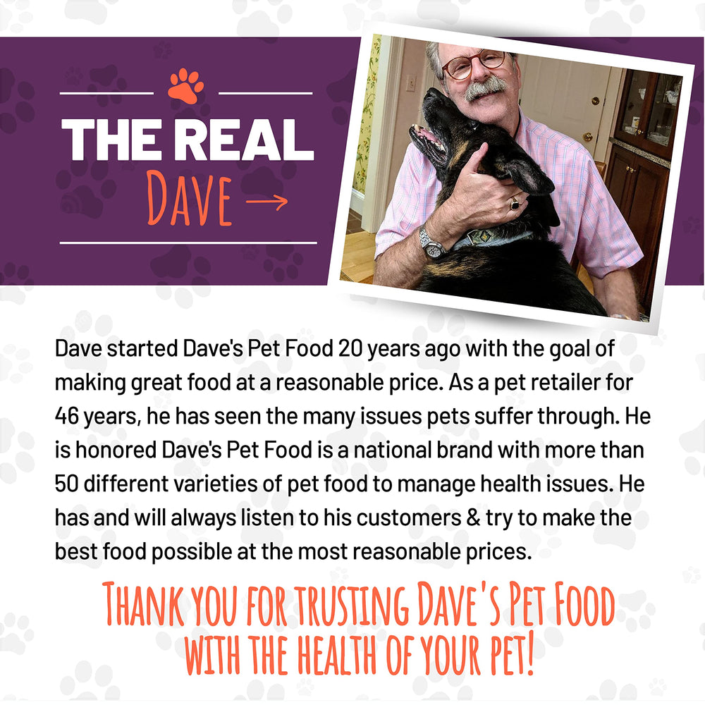 Dave's Pet Food kidney-support wet cat food portioning supports steady daily feeding