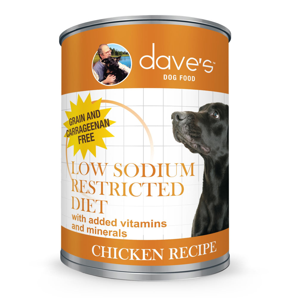 Dave's Pet Food pate nutrition panel showing vitamins and minerals