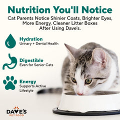 Dave's Pet Food USA-made seal on pack signals quality and domestic sourcing