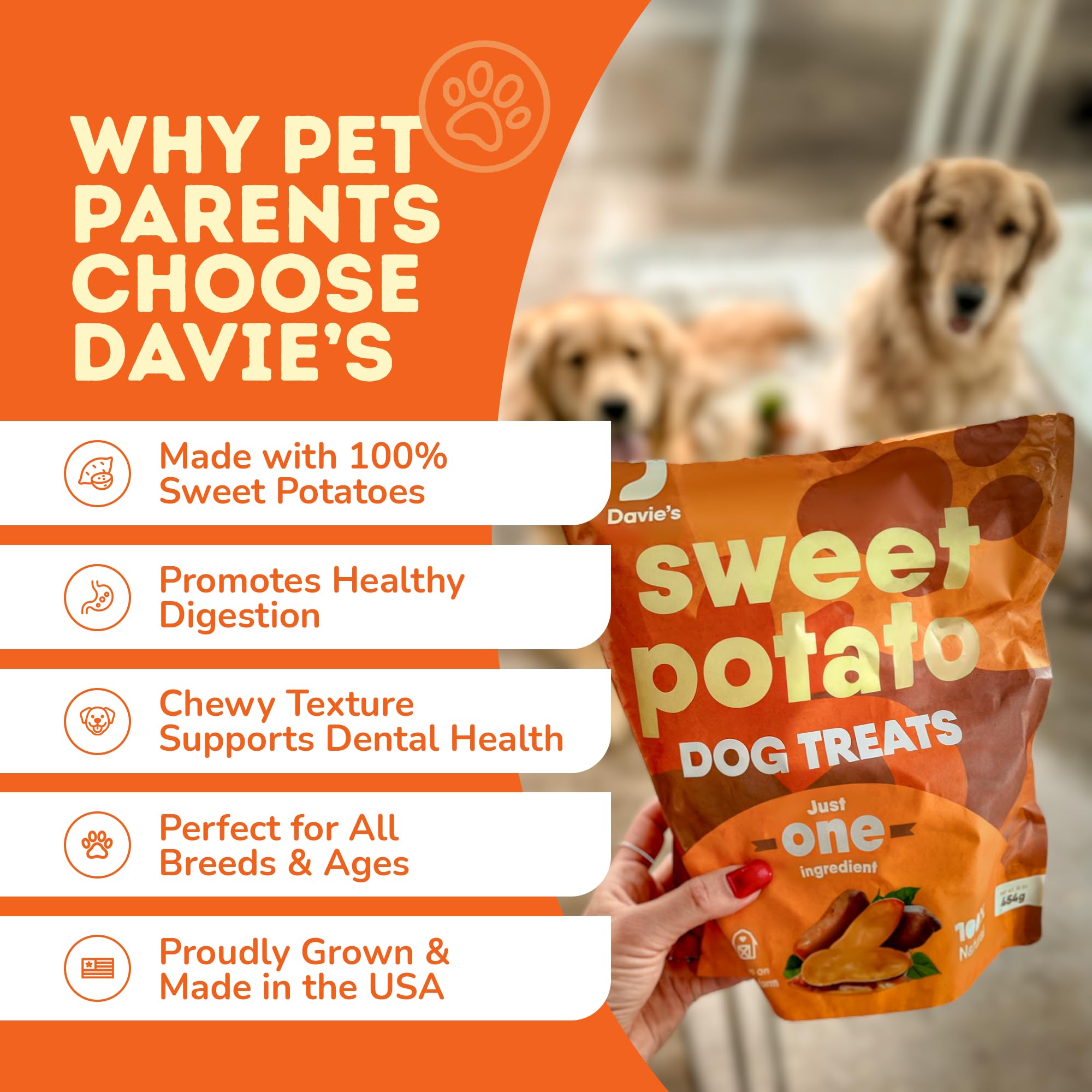 No preservatives or additives; Davie's Naturals provides a clean, wholesome snack.