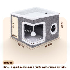 Dayacoco cat scratch pad exterior highlights a durable sisal surface that deters furniture scratching.