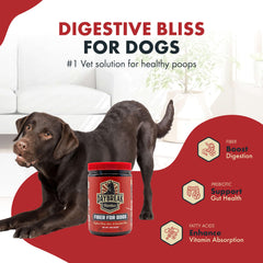 Daybreak Nutrition Fiber for Dogs pour shows easy daily dosing for digestion