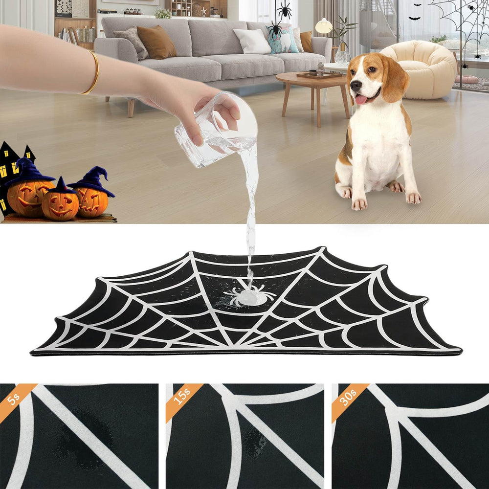 Dazzleimart spider web mat anti-slip base keeps bowls steady
