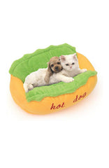 DAZZLING BEAUTY hotdog design dog bed washable-cover highlights easy cleaning and quick care