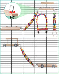 DBNESS climbing ladder toy encouraging climbing and exploration