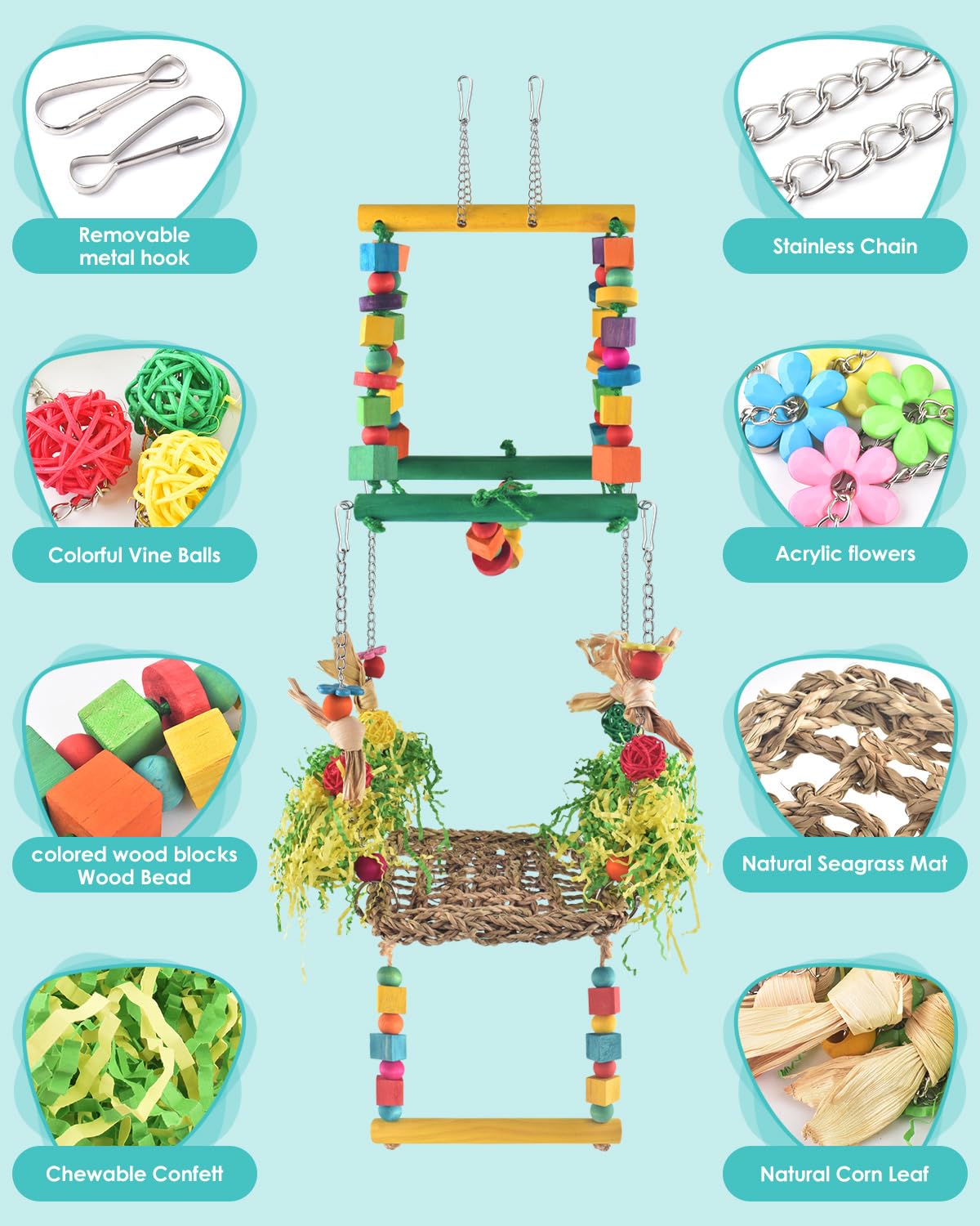 DBNESS hardware and hanging components enable flexible installation in various cages.