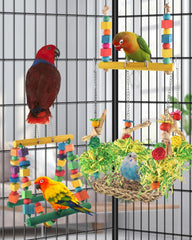 DBNESS bird hammock toys seagrass hammock offers natural texture for comfortable resting.