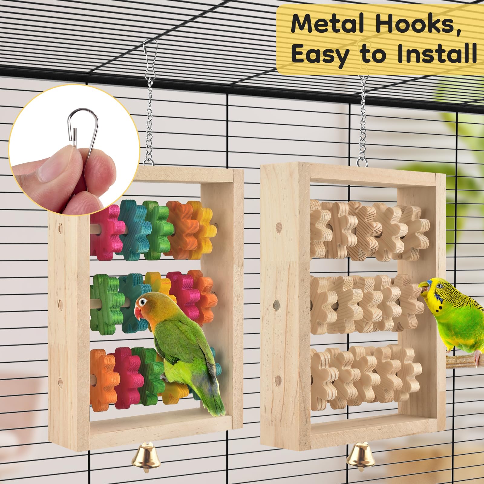 DBNESS natural-wood-hemp-rope design supports chewing and climbing exploration.