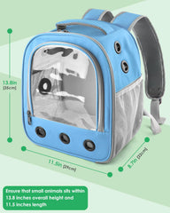 DBNESS Guinea Pig Carrier Backpack features a top handle for flexible carrying options.