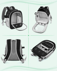 DBNESS Guinea Pig Carrier Backpack two-window design improves pet visibility and interaction.
