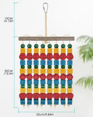 DBNESS Large Parrot Toys rattan balls foster climbing and interactive play in spacious cages