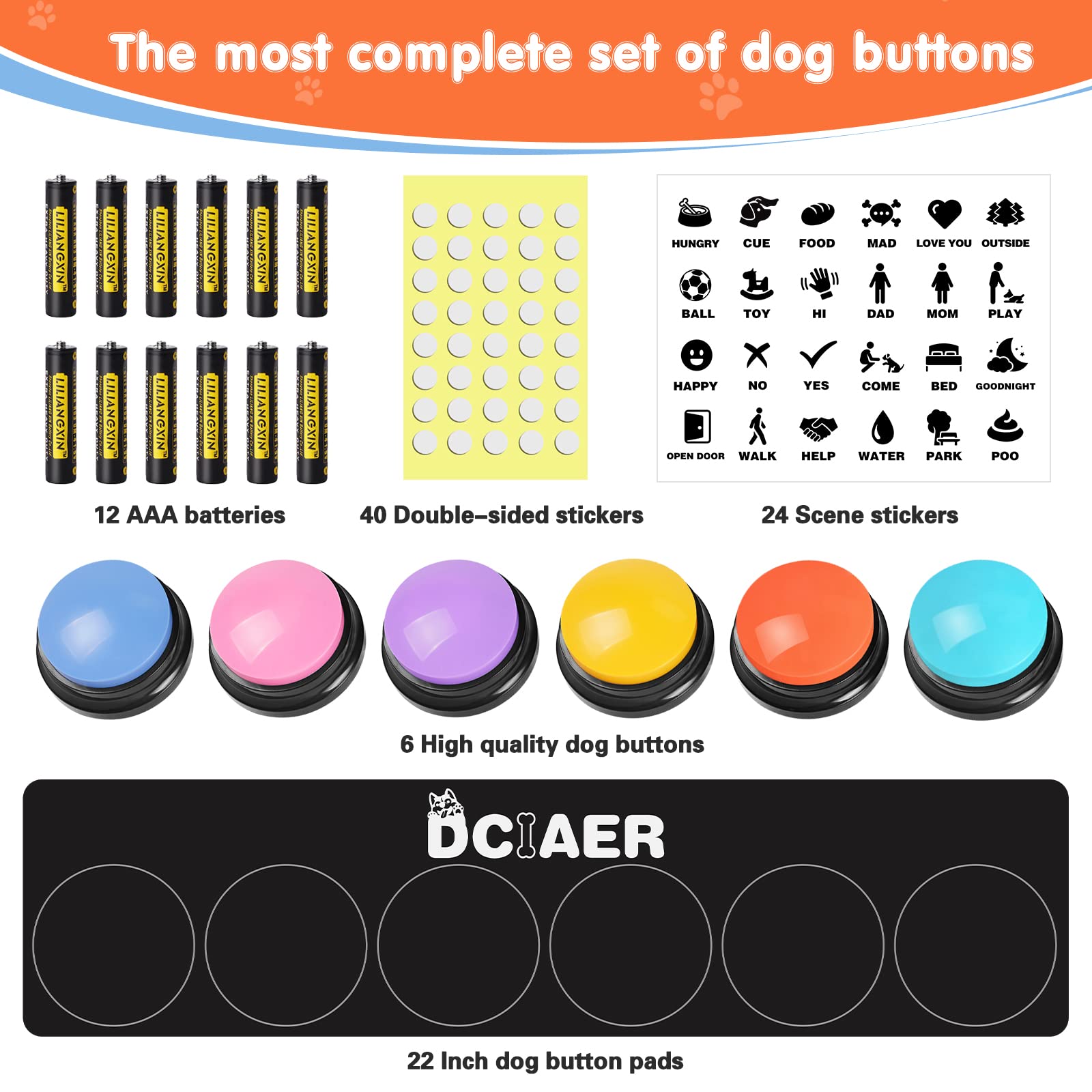 DCIAER AAA batteries supply ready-to-use power for long play sessions.