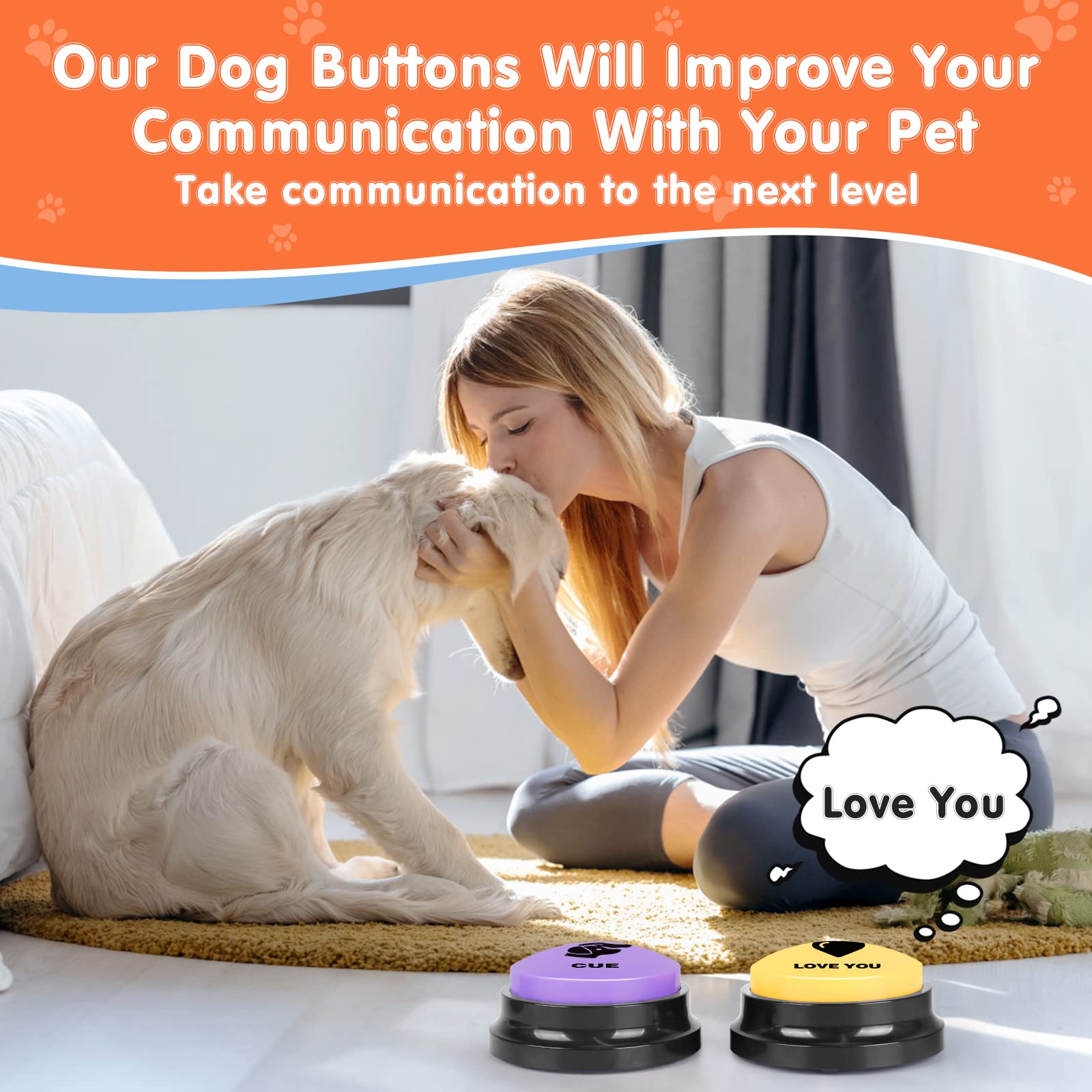 DCIAER battery-powered dog buttons toy with low power consumption.