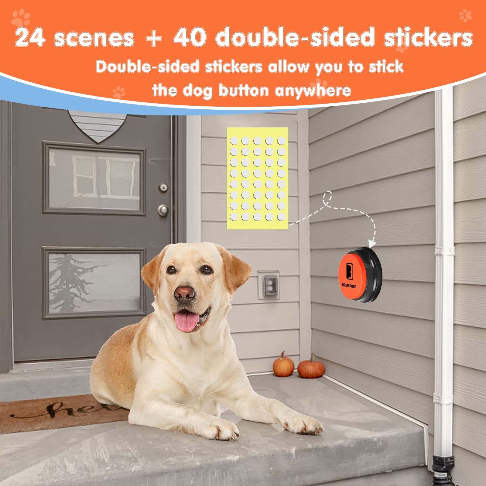 DCIAER dog-button pad close-up highlights sturdy keys for repeated use.