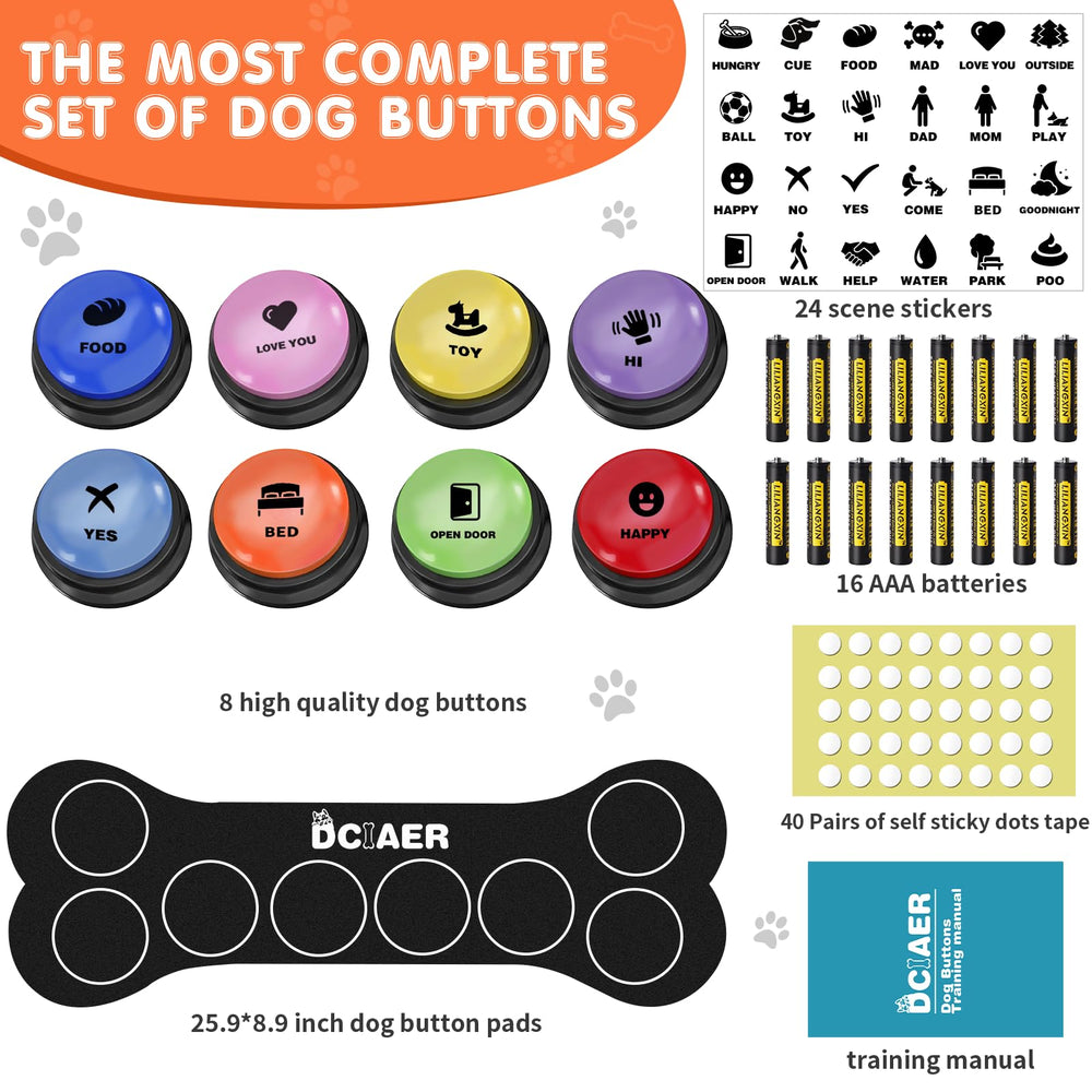 DCIAER eco-friendly ABS plastic buttons for everyday play.