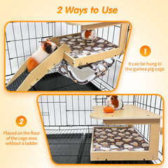 DCIAER guinea pig bed hammock showcases cozy hanging space for napping.