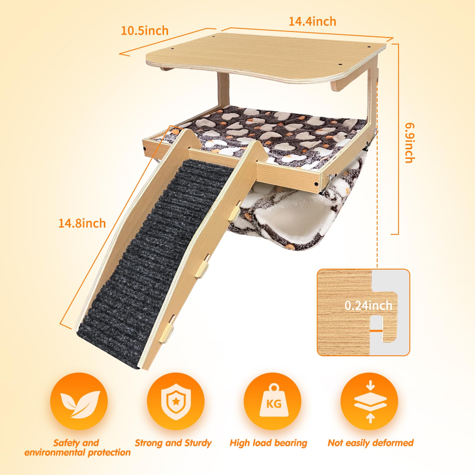 DCIAER removable mat design keeps bedding fresh and reusable.