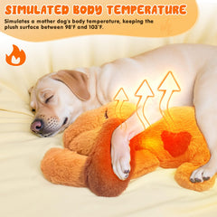 DCIAER heartbeat puppy toy heartbeat-simulation captures real-time pulse for soothing pets
