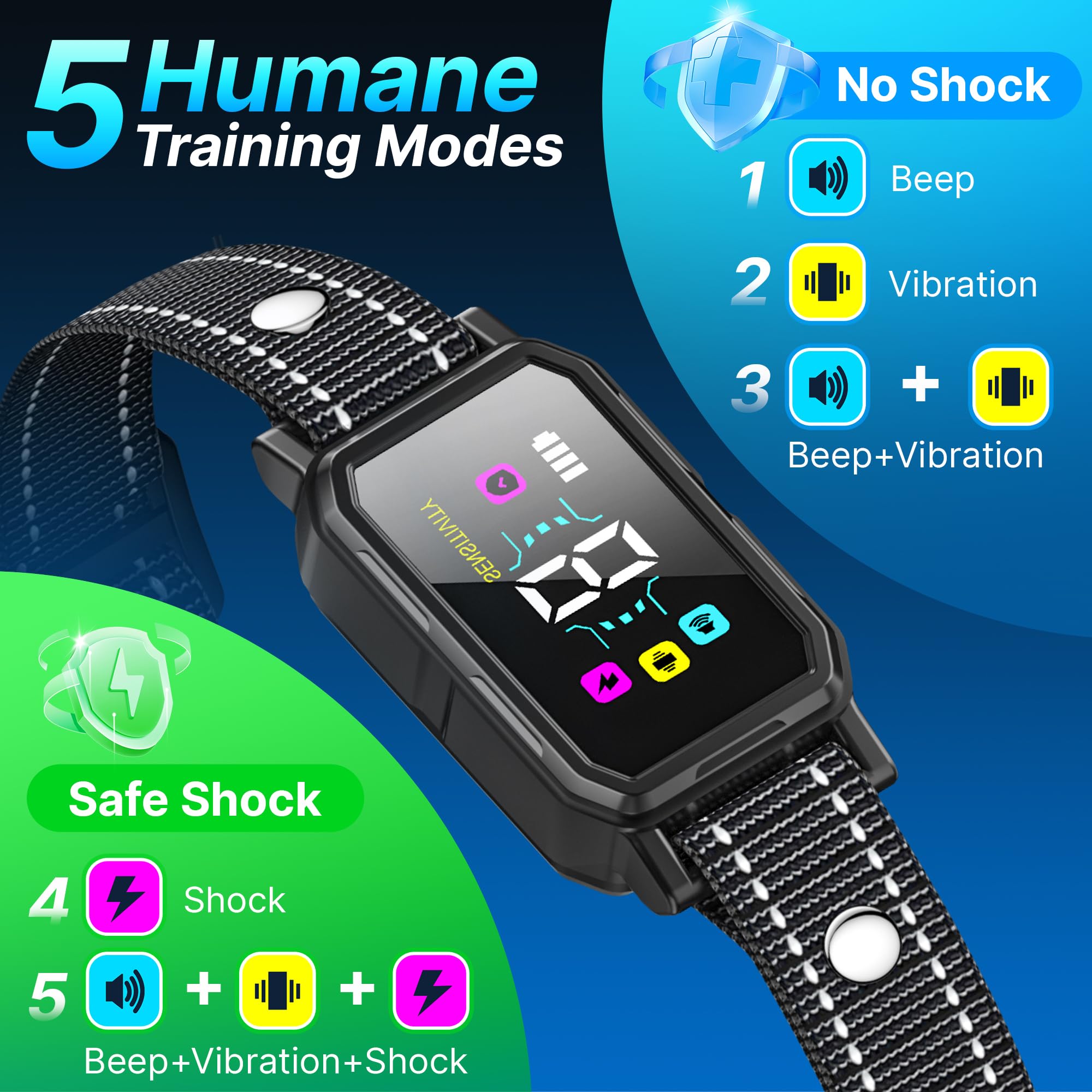 DCVPlan PL30 control dials showcase 5 sensitivity levels for tailored training.