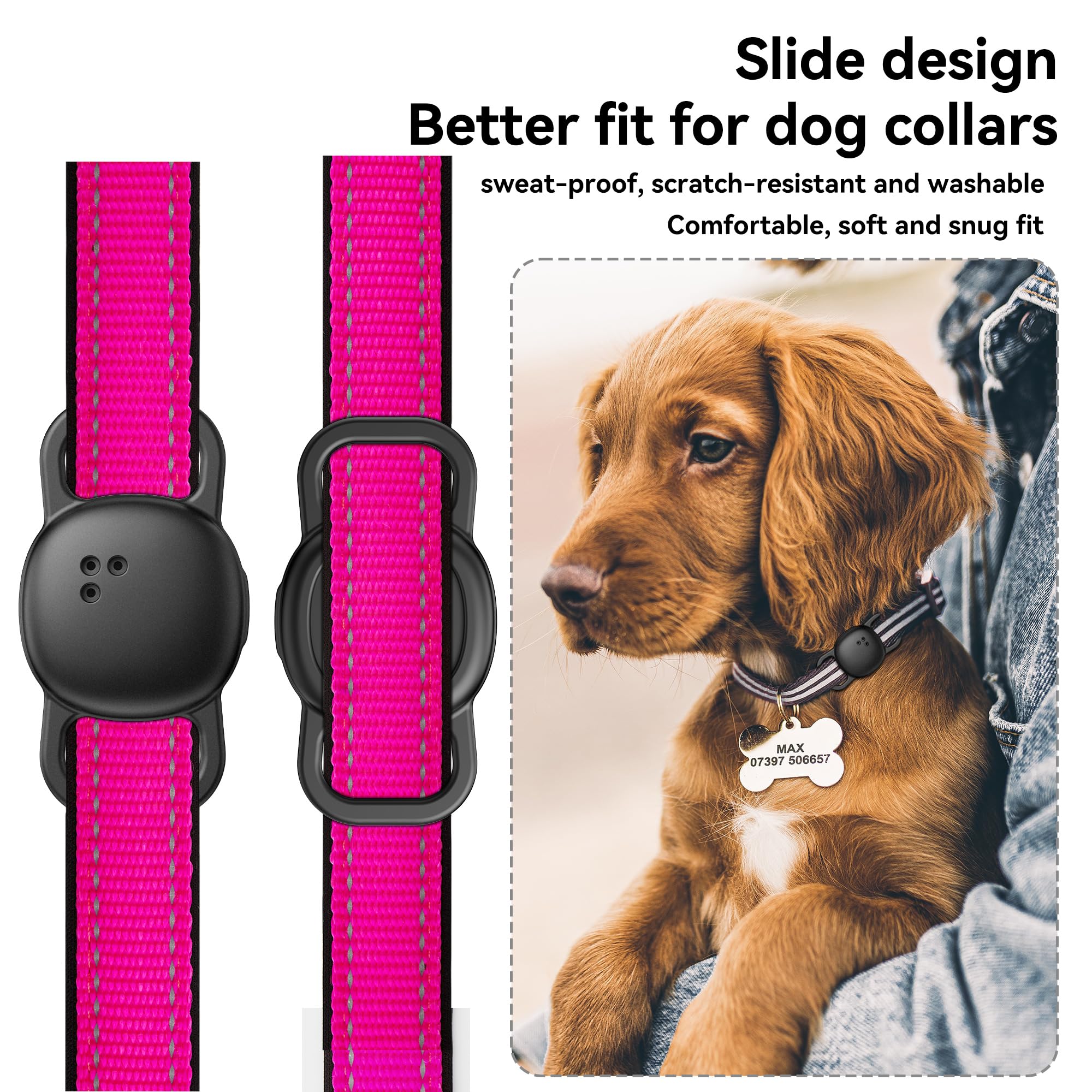 Case fitting collars 0.8 to 1.1 inches for versatile attachment.
