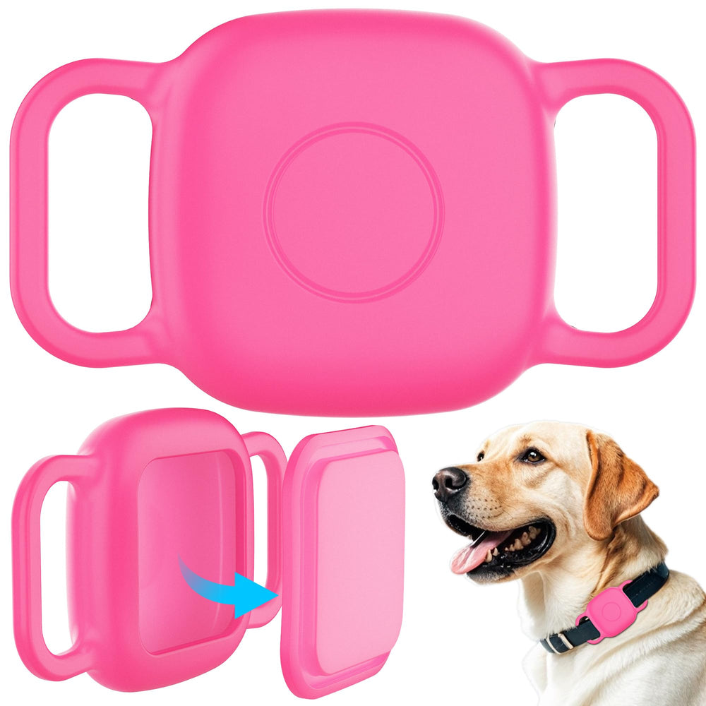 DDJ collar-holder for Tile Life360 Mate back view concealing tracker with full protection