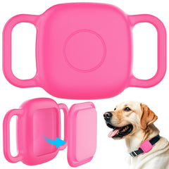 DDJ collar-holder for Tile Life360 Mate back view concealing tracker with full protection