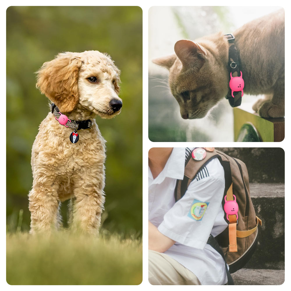 DDJ Tile Life360 collar case neon pink packaging and included items