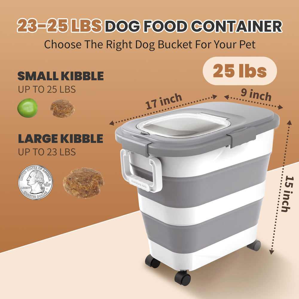 DDMOMMY collapsible bin unfolded shows 31QT capacity for large bags.