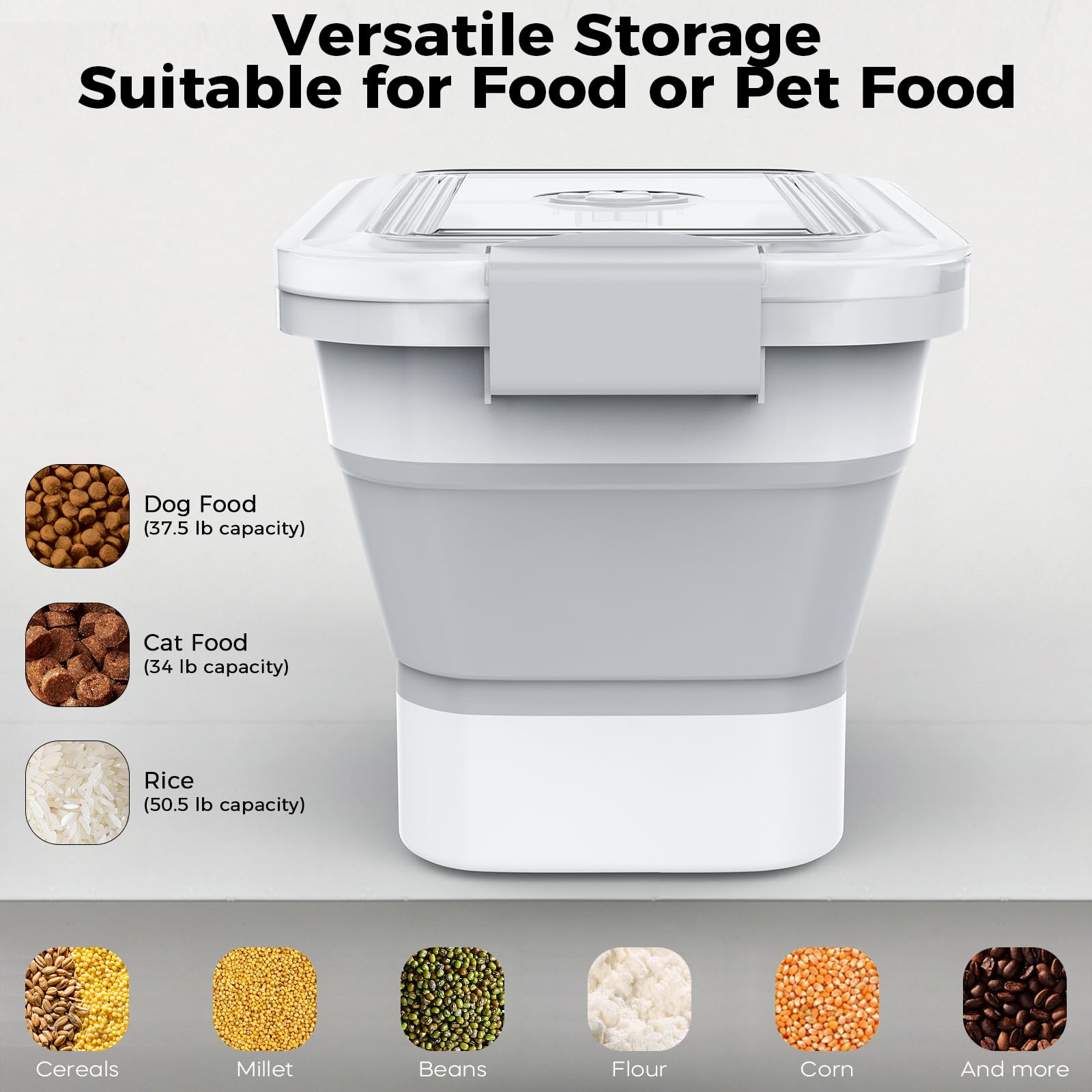 DDMOMMY dog bowl and storage combo keeps mealtime tidy