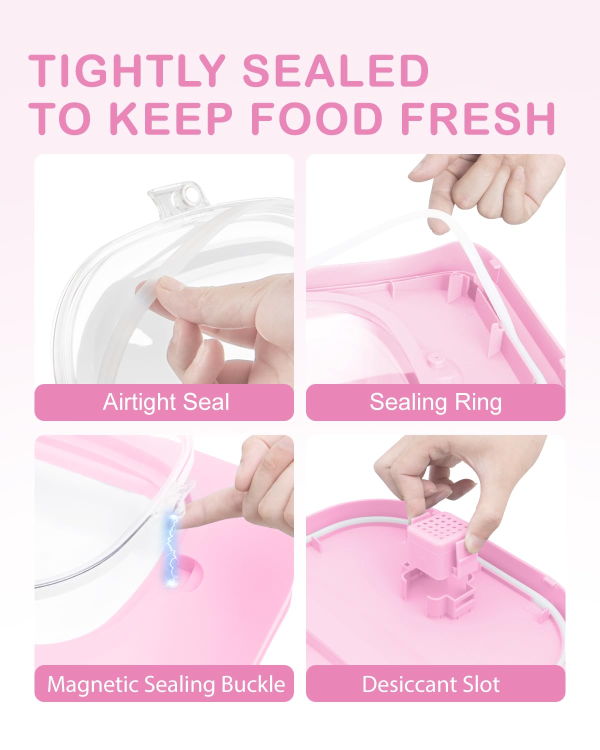 DDMOMMY collapsible dog food bin folded compactly for space-saving storage.