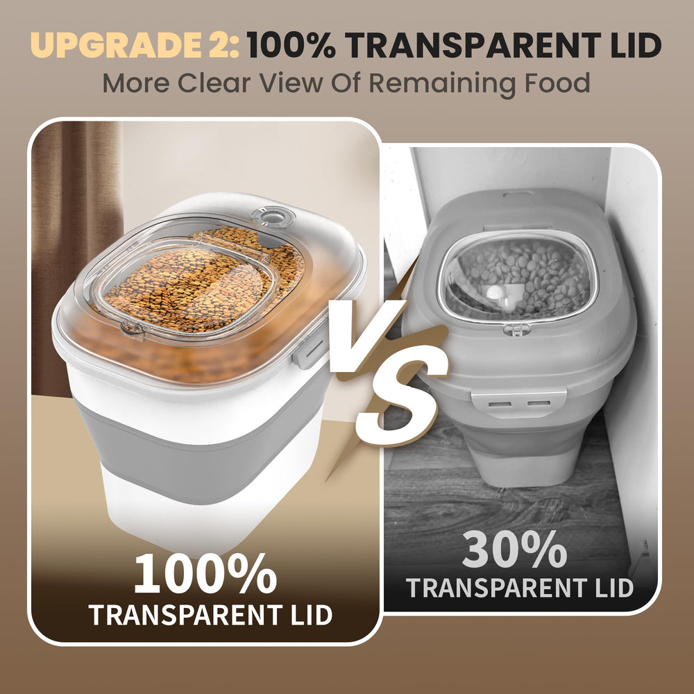DDMOMMY dog food container airtight seal preserves moisture-free freshness.