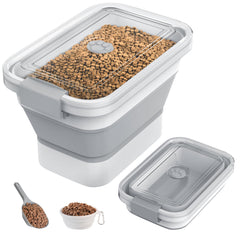 DDMOMMY dog food storage container with airtight lid keeps kibble fresh and moisture-free
