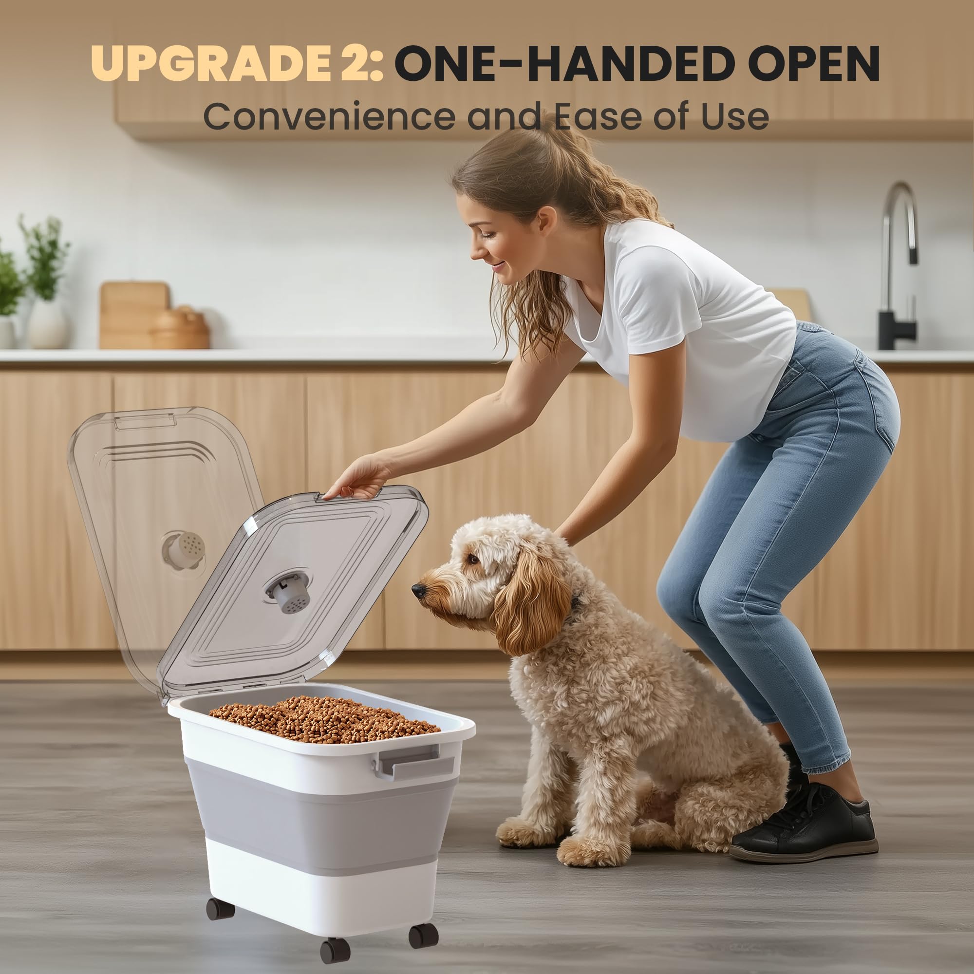 DDMOMMY included scoop helps portion control and serving at mealtimes.