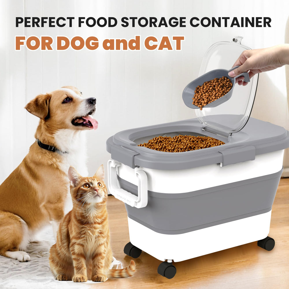 DDMOMMY multi use storage container suitable for pet foods and dry staples