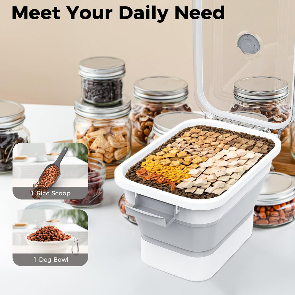 DDMOMMY pet food scoop included for measuring portions easily