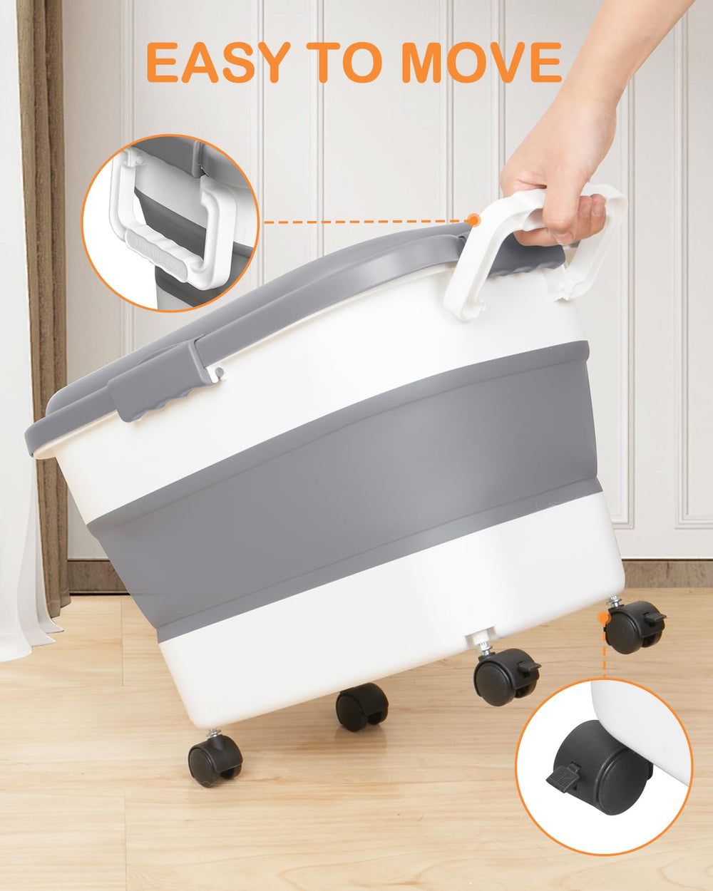 DDMOMMY silicone collapsible dog bowl for tidy storage.