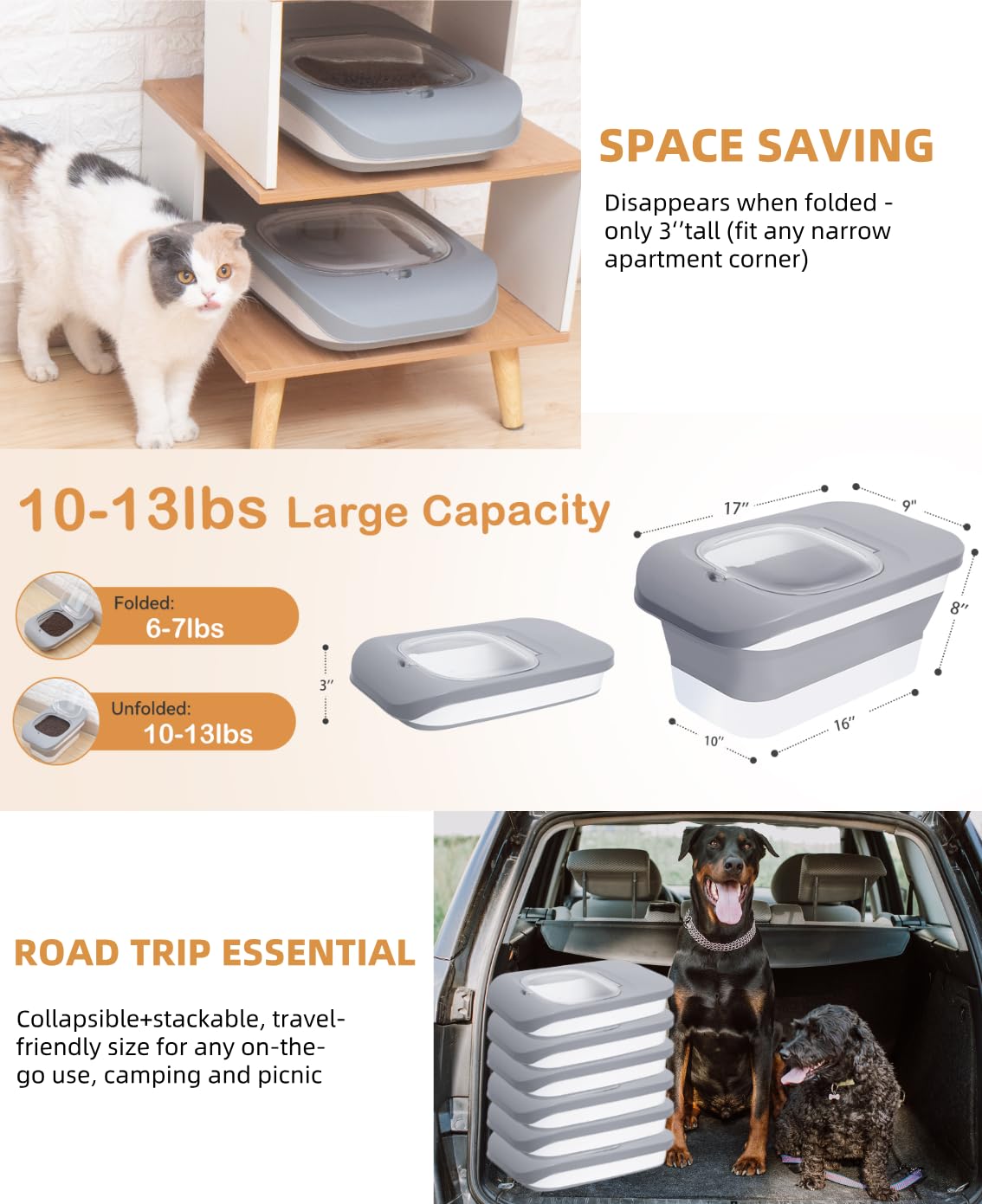 DDMOMMY container is travel-friendly for pet meals on the go.