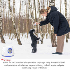 DDQ ball launcher side operation demonstrates easy setup for hands-free play