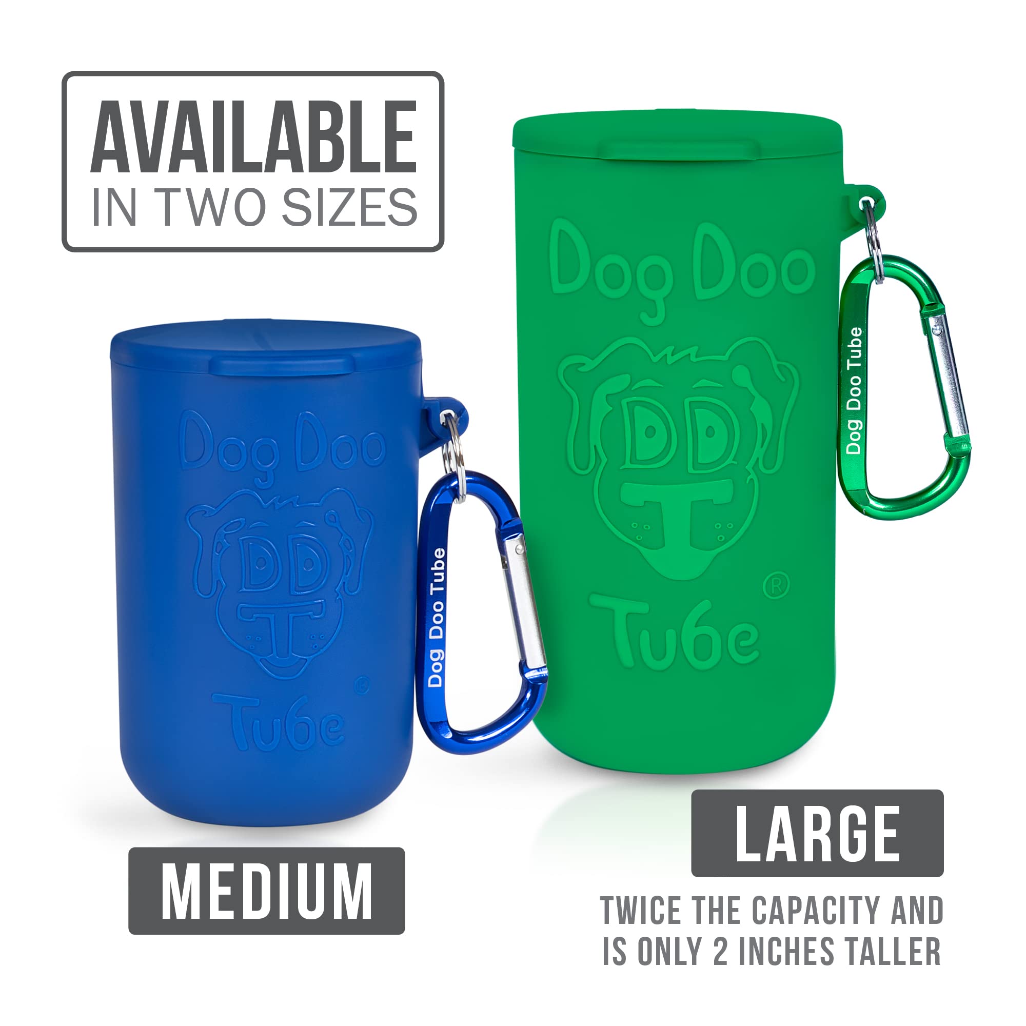DDT Doo Tube Green belt or waist attachment keeps waste securely stowed