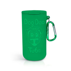 DDT Doo Tube Green open lid showing odor-lock design for mess-free disposal