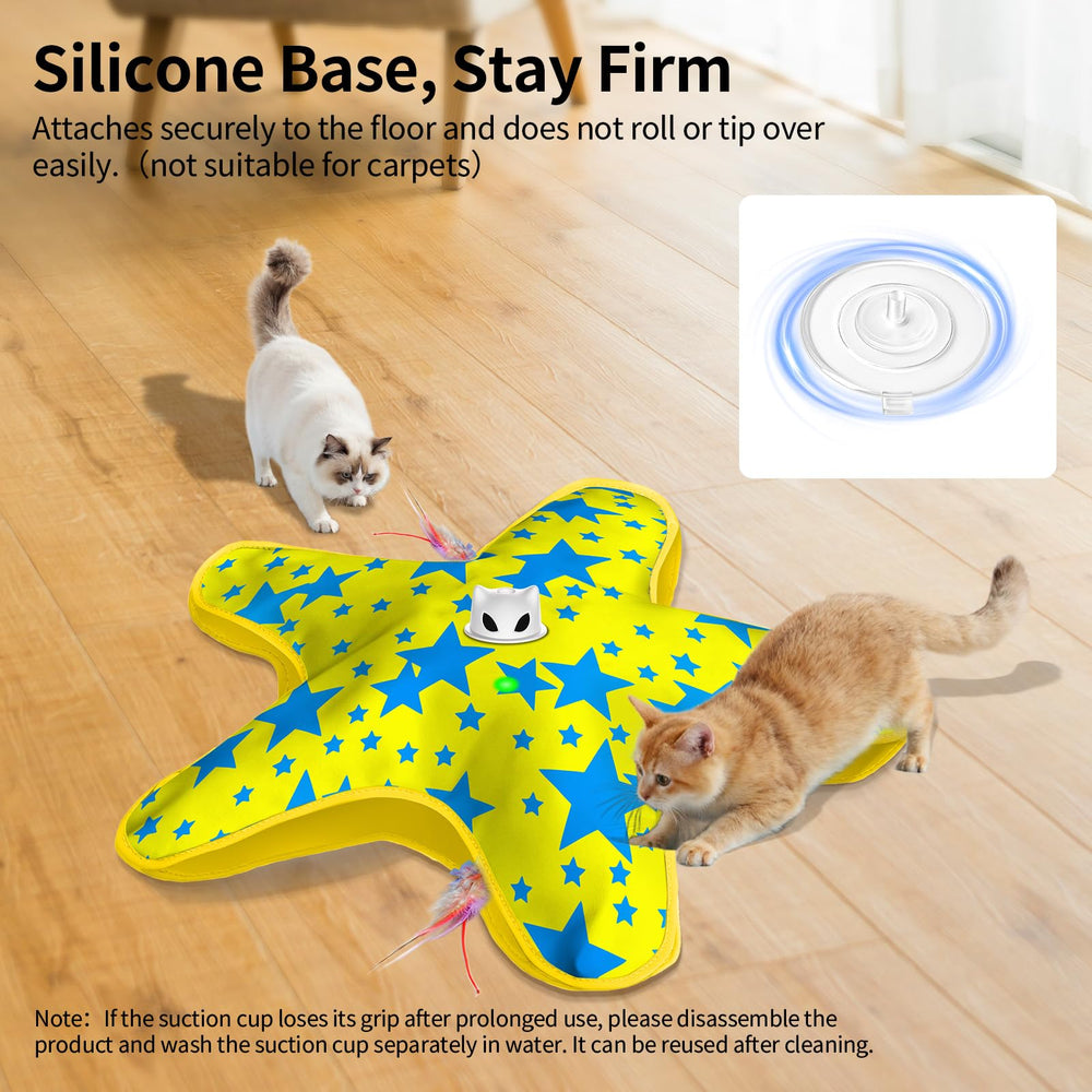 ddxcoo durable ABS base with suction cup keeps toy stable.