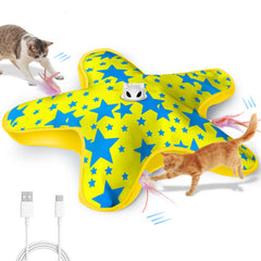 ddxcoo rechargeable interactive cat toy front view boosts indoor play and engagement.