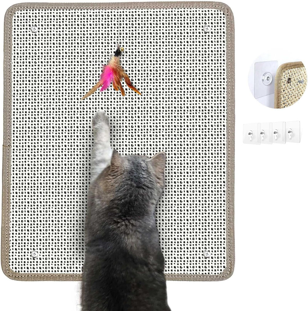 Deapher cat nail file scratcher main view—natural sisal for safe nail filing and furniture protection.