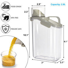 DEAYOU airtight lids with silicone seal to keep contents fresh
