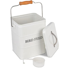DEAYOU pet food storage tin with lid keeping dry kibble fresh for pets