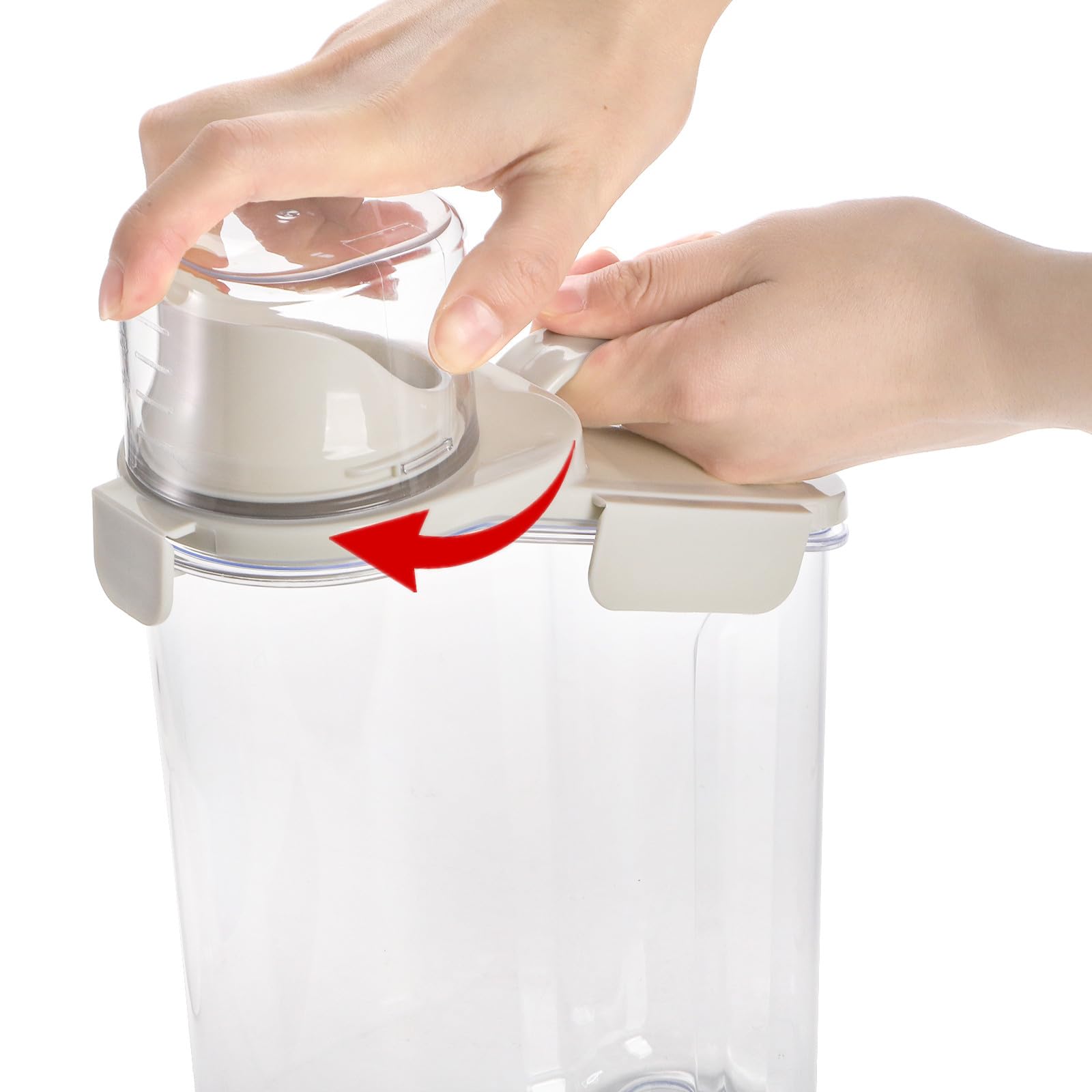 DEAYOU portable seed storage with pour spout for easy dispensing