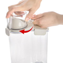DEAYOU portable seed storage with pour spout for easy dispensing